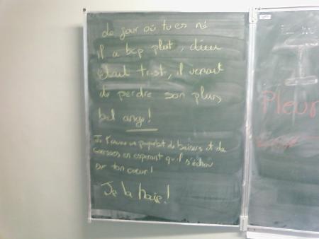 le tableau de la classe